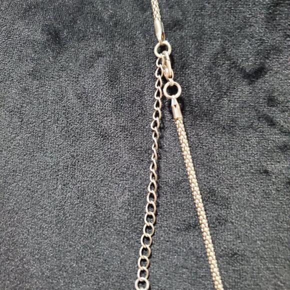 Womens Vintage Gold Tone Faux Pearl Cabochon Rhinestones Necklace - Picture 7 of 7